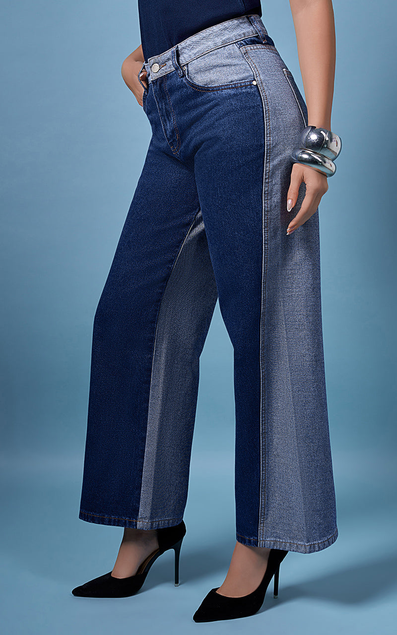 JEANS STRAIGHT BICOLOR