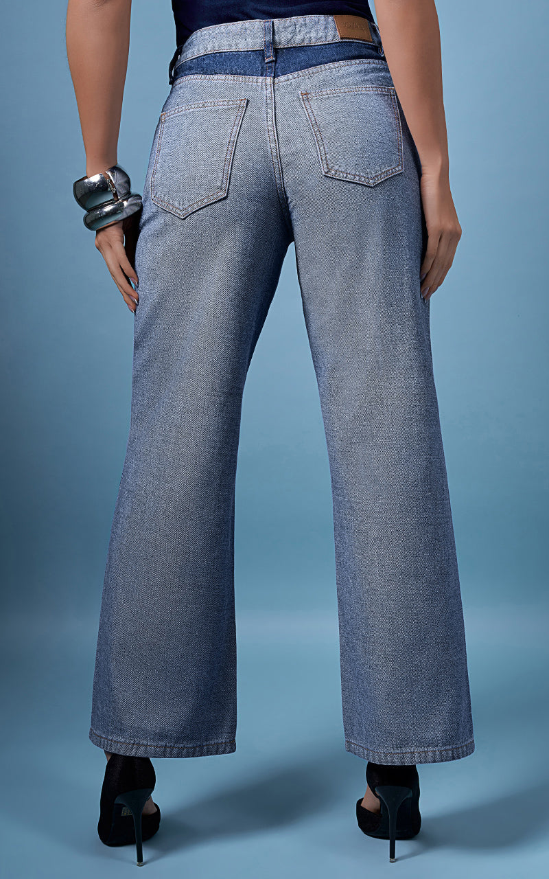 JEANS STRAIGHT BICOLOR
