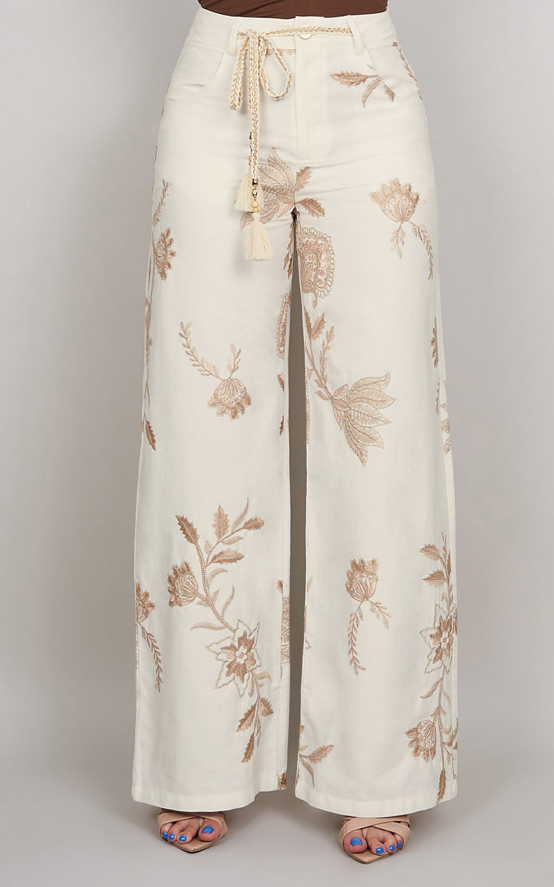 EMBROIDERED SAND PANTS