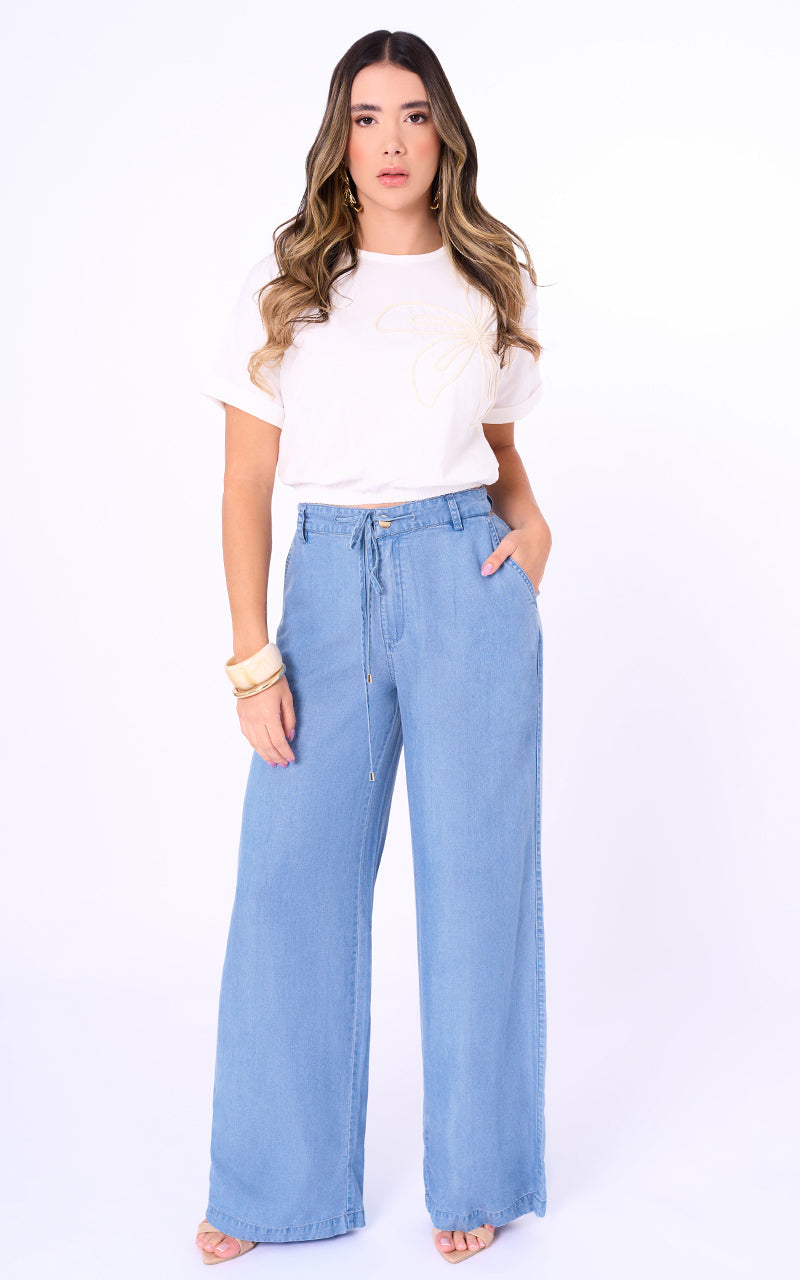 PANTALON STRAIGHT UNICOLOR