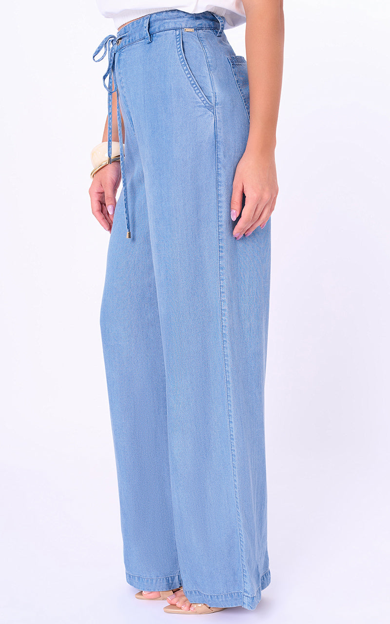 PANTALON STRAIGHT UNICOLOR