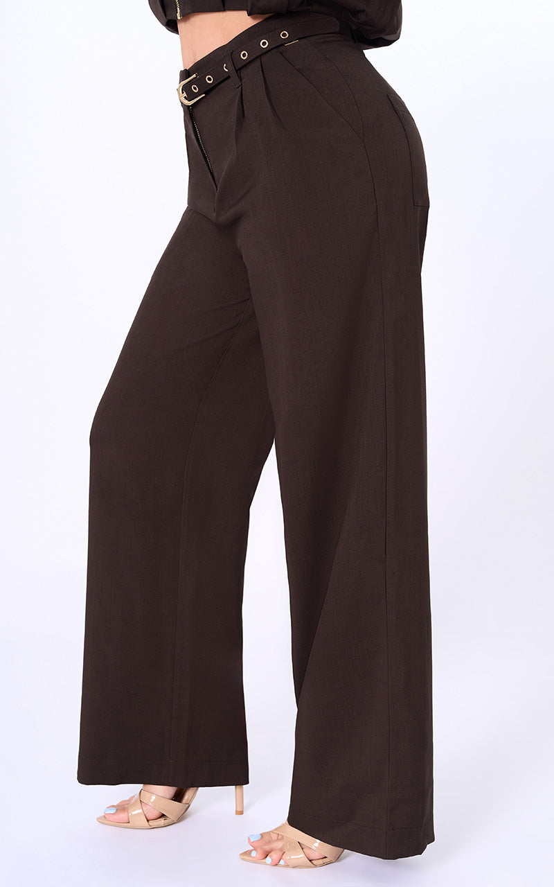 PANTALON STRAIGTH CON CINTURON