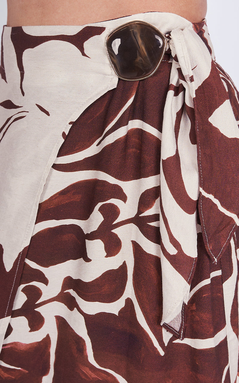 BURGUNDY MUSE SKIRT