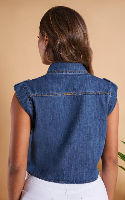 MABEL DENIM TOP