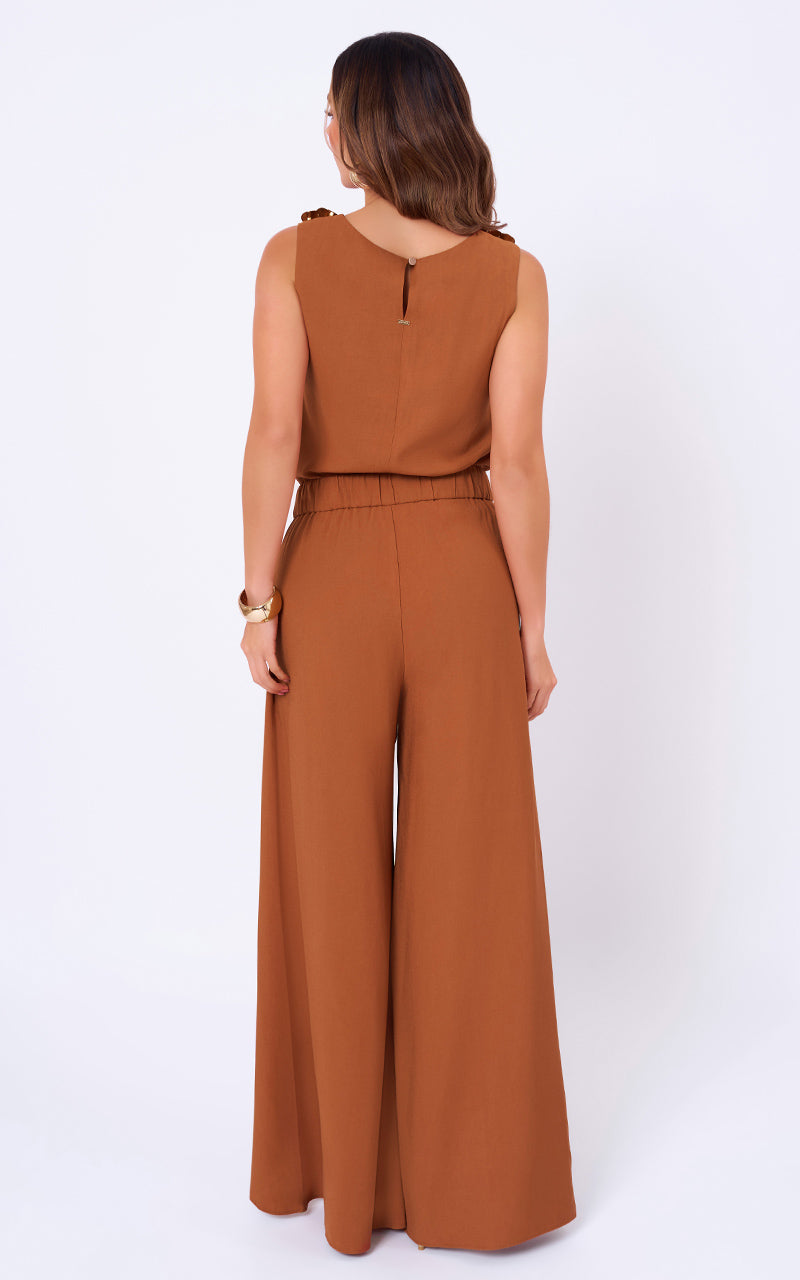 CONJUNTO TOP Y PANTALÓN TERRACOTA