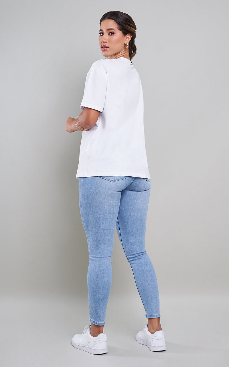 ALAIA T-SHIRT & HIGH WAIST JEGGING