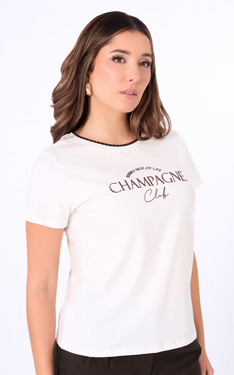 T-SHIRT BASICO CON FRASE