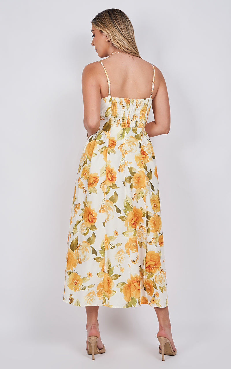 ELEGANCE FLORAL DRESS