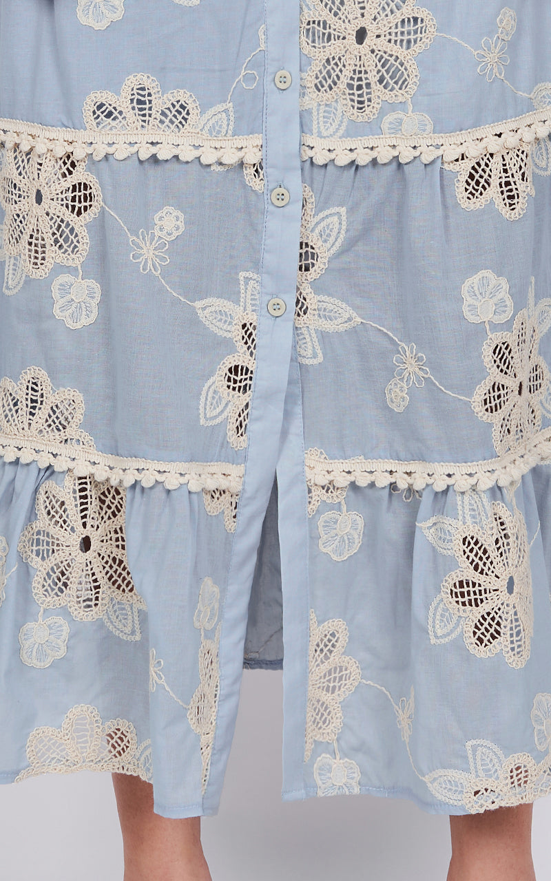 BLUE MEADOW LACE DRESS