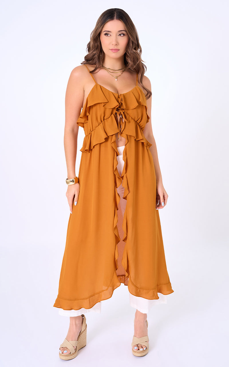 VESTIDO CON TIRANTES FINOS