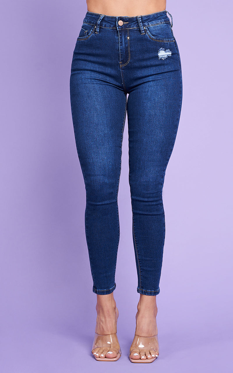 BASIC SKINNY ANKLE JEANS