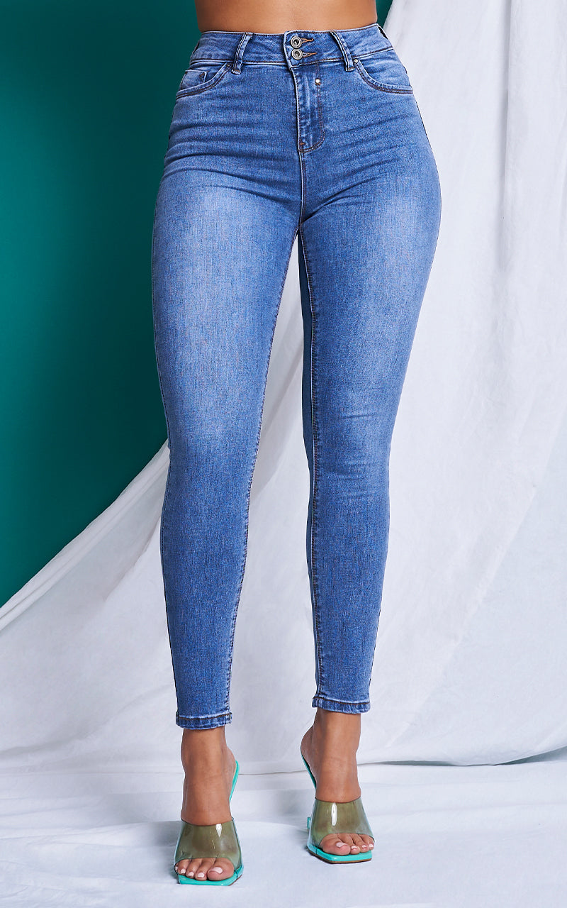 BASIC SKINNY ANKLE JEANS