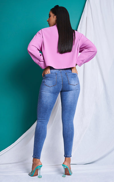BASIC SKINNY ANKLE JEANS