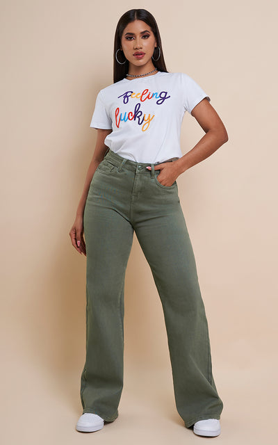 GINY WIDE LEG JEANS