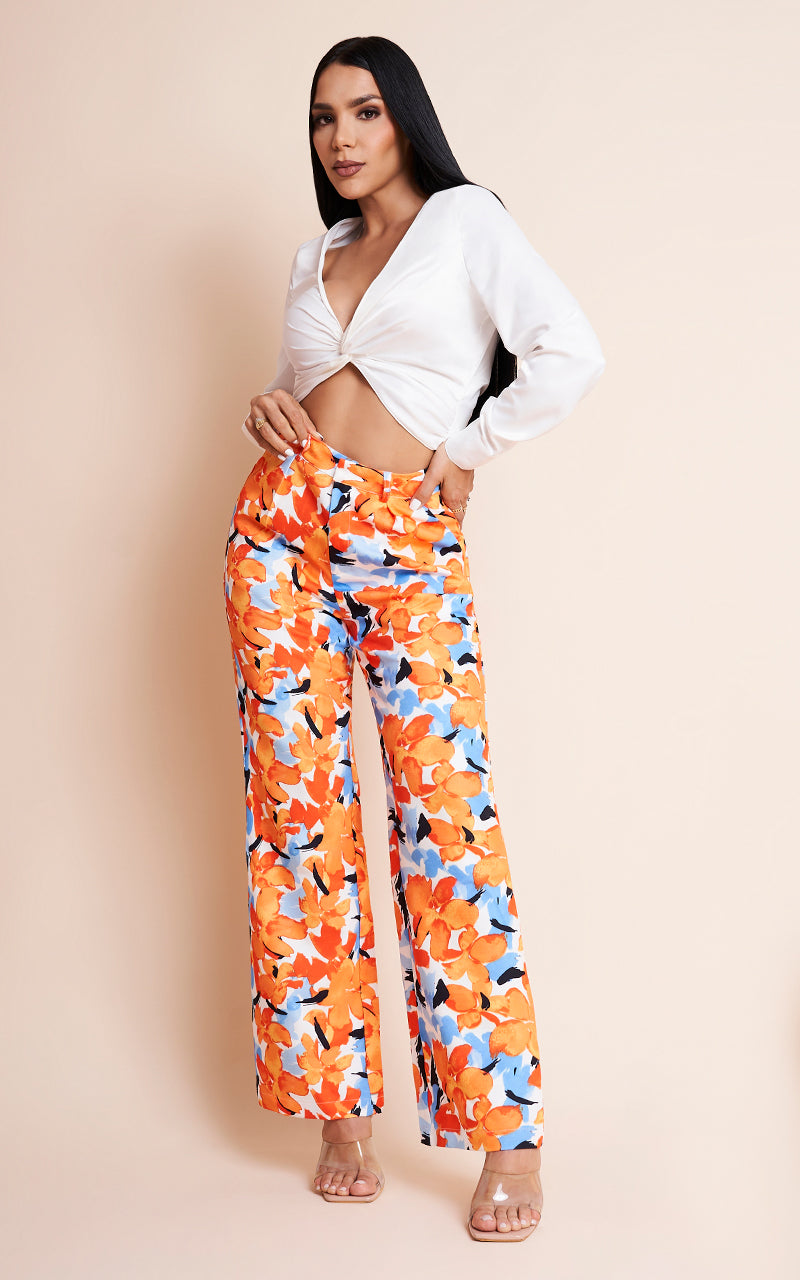 FLORAL WAVES PANTS