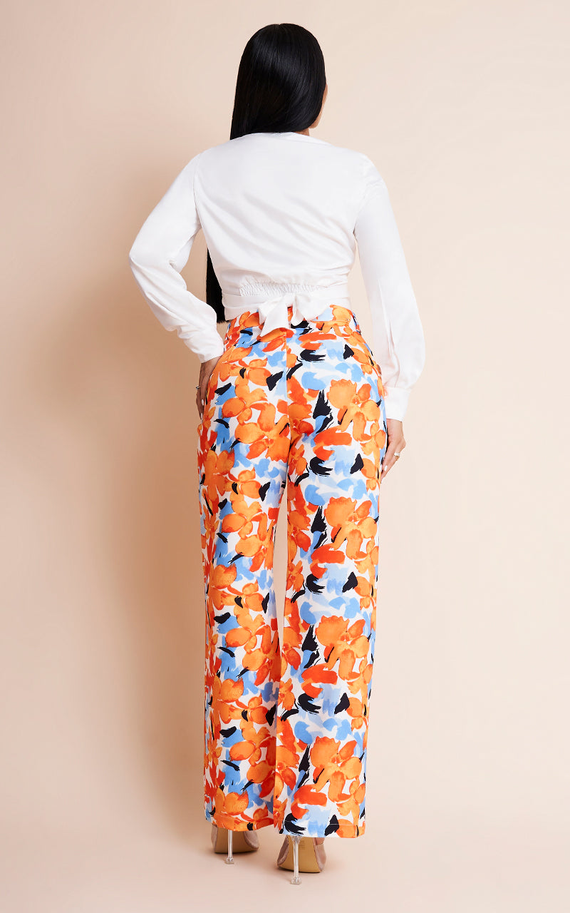 FLORAL WAVES PANTS