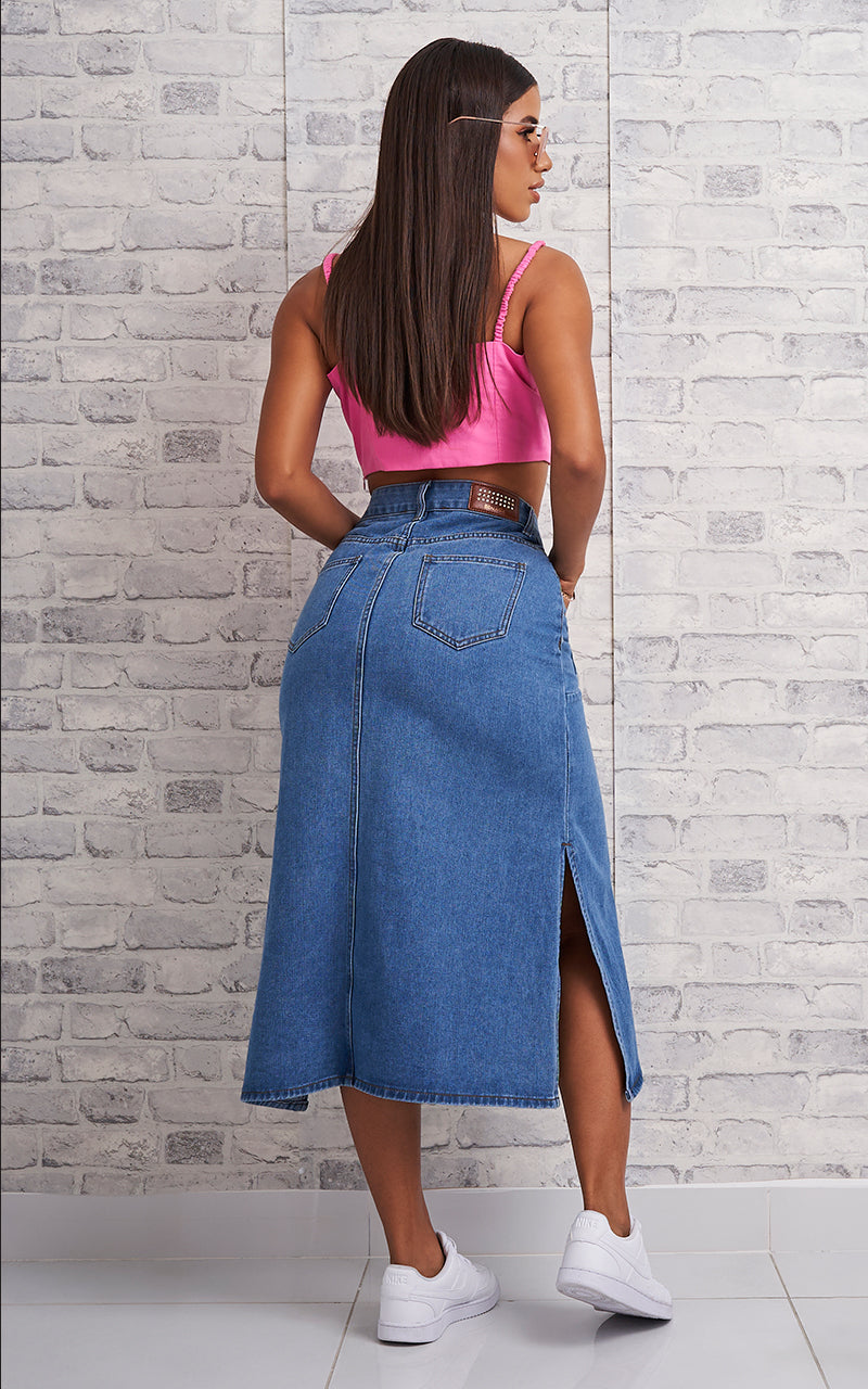 DILAN DENIM SKIRT