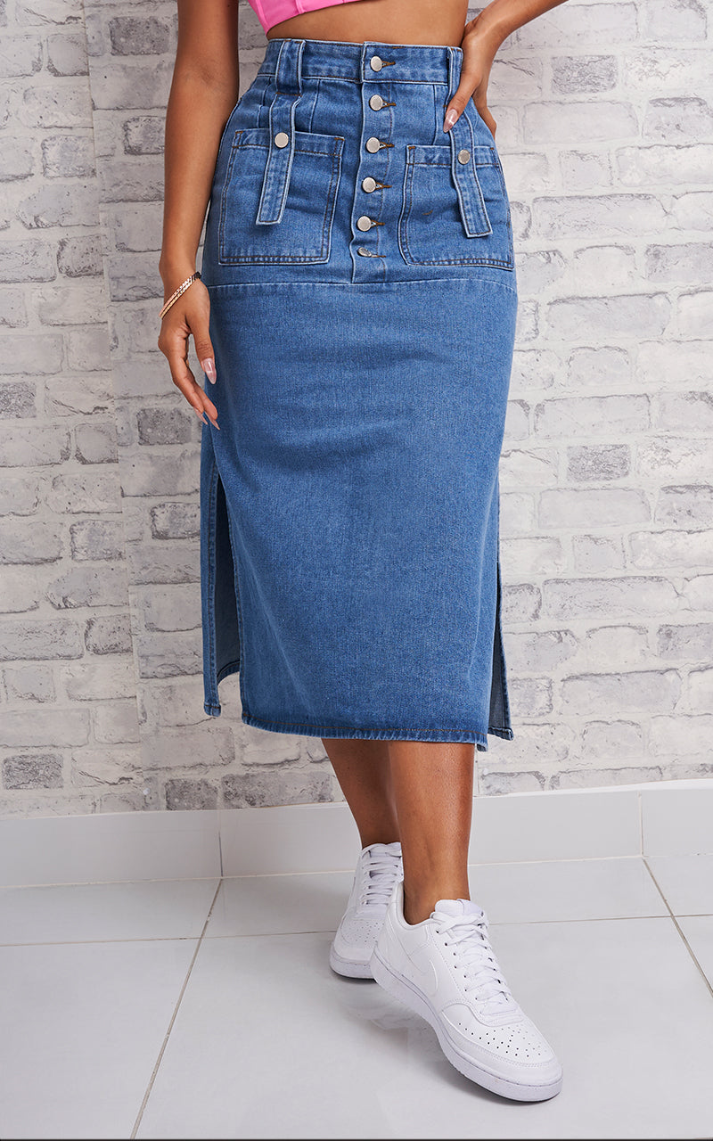 DILAN DENIM SKIRT