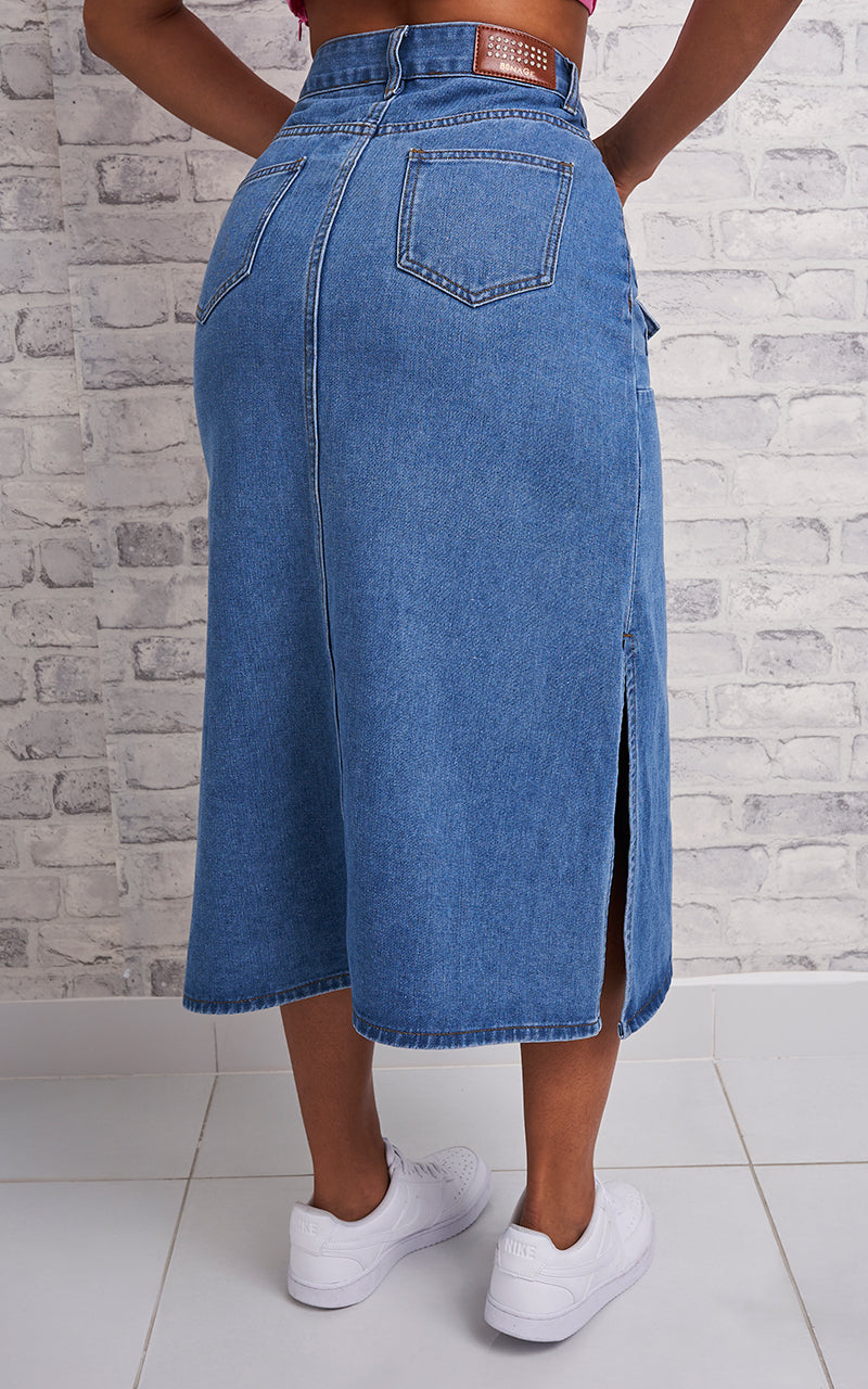DILAN DENIM SKIRT